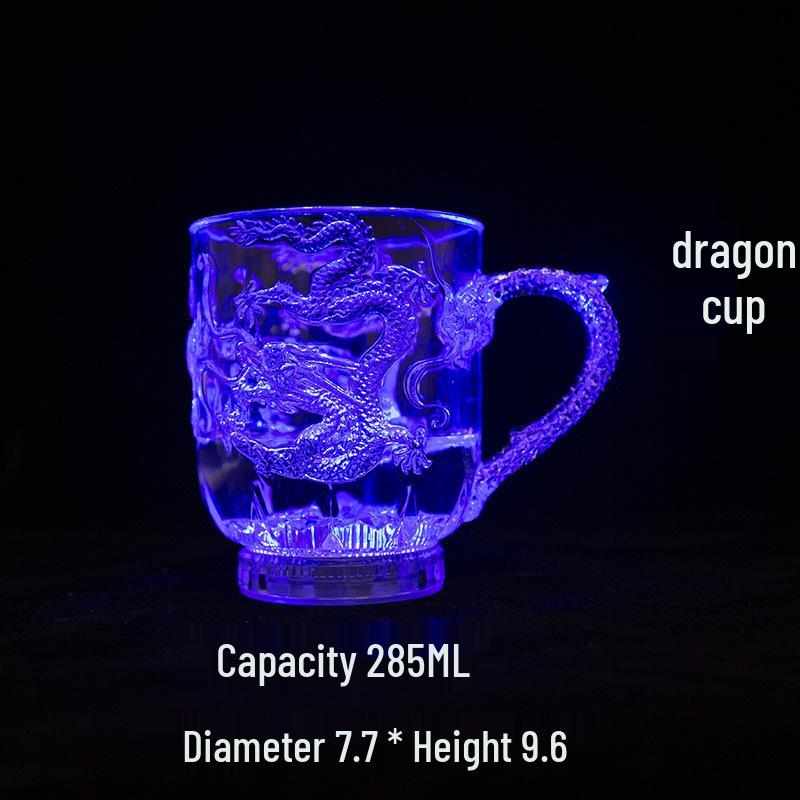 Seven-Color LED Pineapple Beer Cup – Water-Induction Luminous Bar Cup
