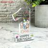 1pc Fun Birthday Decoration with Cute Tiger and Number 1 - Transparent Acrylic Happy Birthday Plaque, Desktop Decor, Gift for Birthday Girl/ Boy 