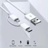 2-in-1 Datenkabel 15W Ladekabel Kompatibel mit MICRO Zu TYPE-C Interface Geeignet für OPPO Huawei handy 3A Datenkabel