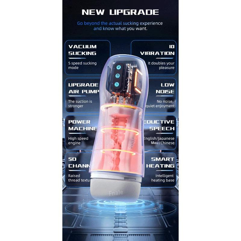 Automatic Sucking Sex Toy Male Masturbator Cup Vibration Blowjob Machine Heating Masturbation Adult for Men Masturbate Supplies