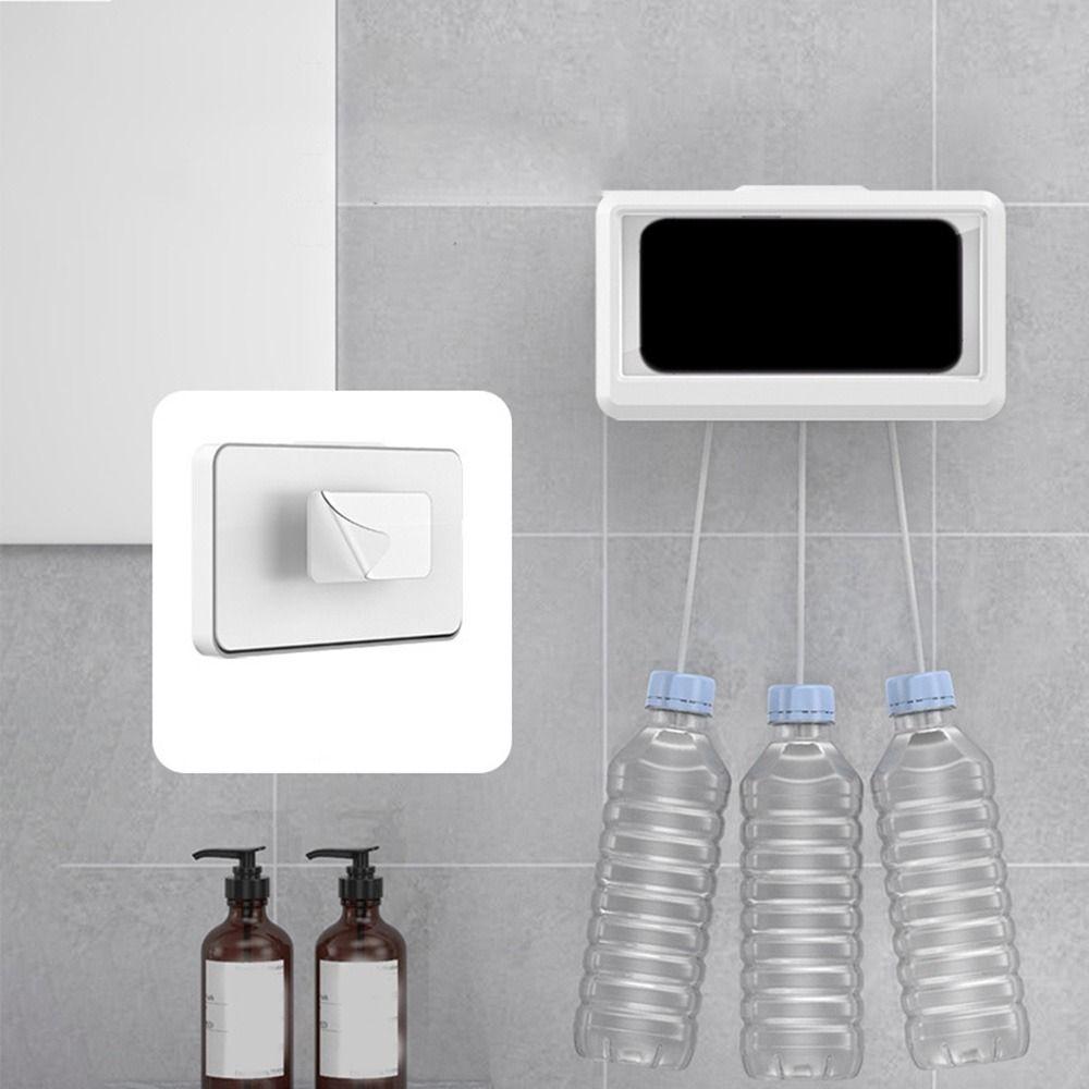 Self-Adhesive Bathroom Mobile Phone Box Wall Mounted Shower Phone Case Kitchen