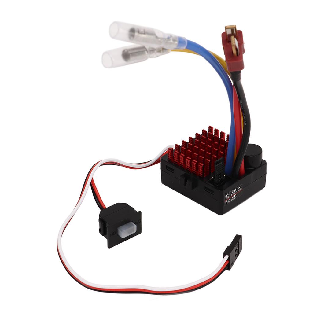 AJL 6860 RTR RC Car Brushed ESC 60A Waterproof Electronic Speed Controller for 110 RC Car Boat
