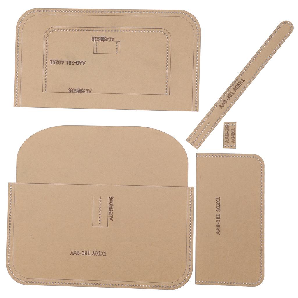 Clear Acrylic Handbag Pattern for Women DIY Handwork Craft Leather Bag Making Tool