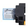 LY2NJ 8 Pins Electromagnetic Power Relays with Socket Base Indicator Light for Motors Industrial Relays 10ADC12V