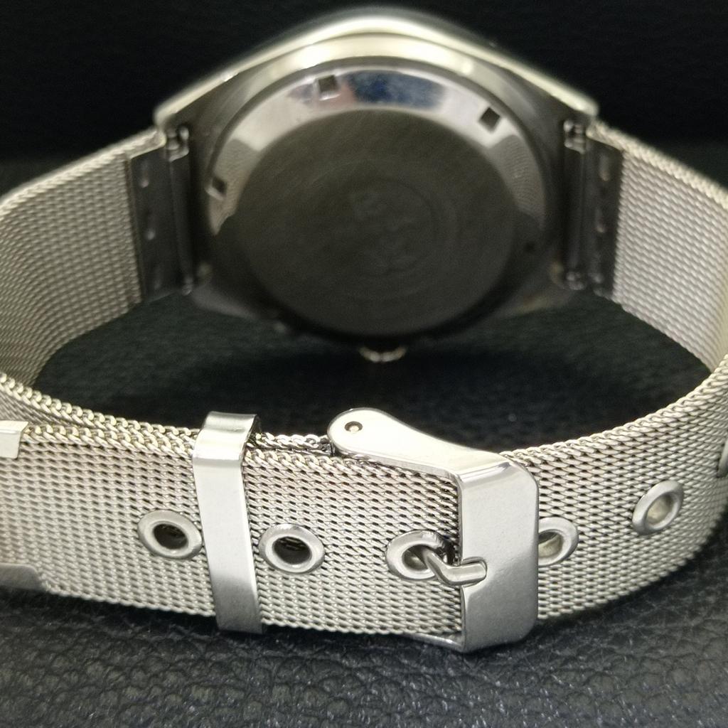 JAPAN VINTAGE RICOH R31 AUTOMATIC MENS SILVER COLOR DIAL WATCH a701919-5 R207-a701919