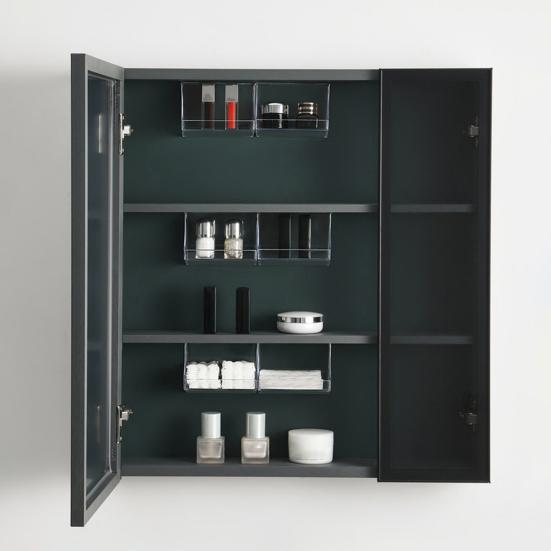 1/2/3-teiliger Aufbewahrungs-Organizer zur Wandmontage, durchsichtige Aufbewahrungsbox, stark belastbar, einfach zu installierender Organizer für Badezimmerschränke und Regale