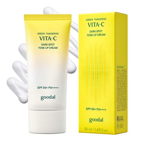[GOODAL] Green Tangerine Vita C Dark Spot Care Tone Up Cream - 50ml (SPF50+ PA++++)