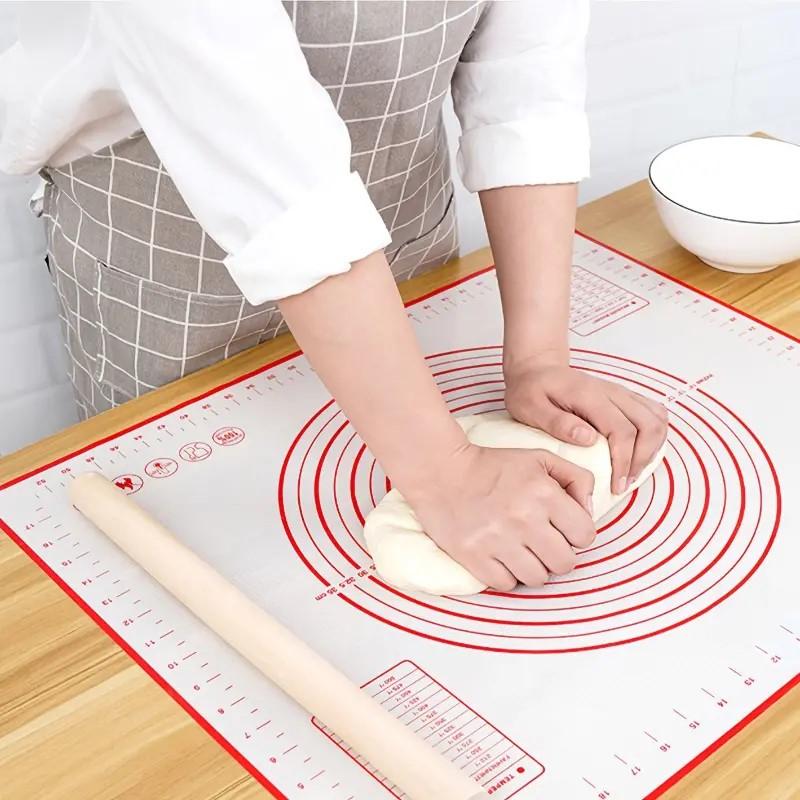 Silicone Baking Mat with Measurement Counter Dough Mat Pizza Cake Dough Maker Kitchen Cooking Grill Non-Stick Gadgets Bakeware