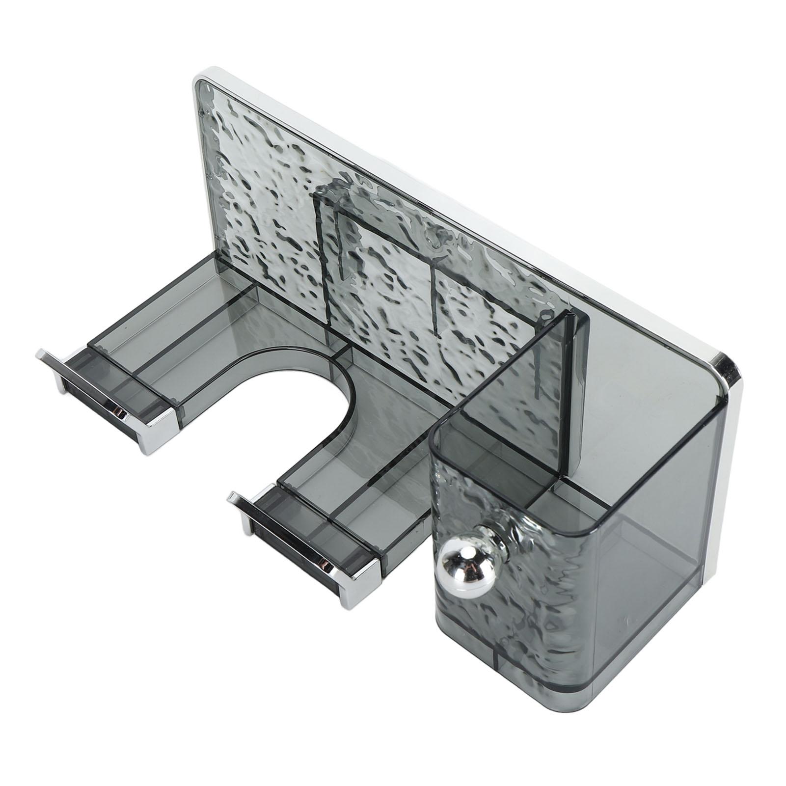 

Hair Dryer Holder Plastic Wall Mounted Adhesive Water Blow Dryer Rack for Hair Tool Bedroom Bathroom