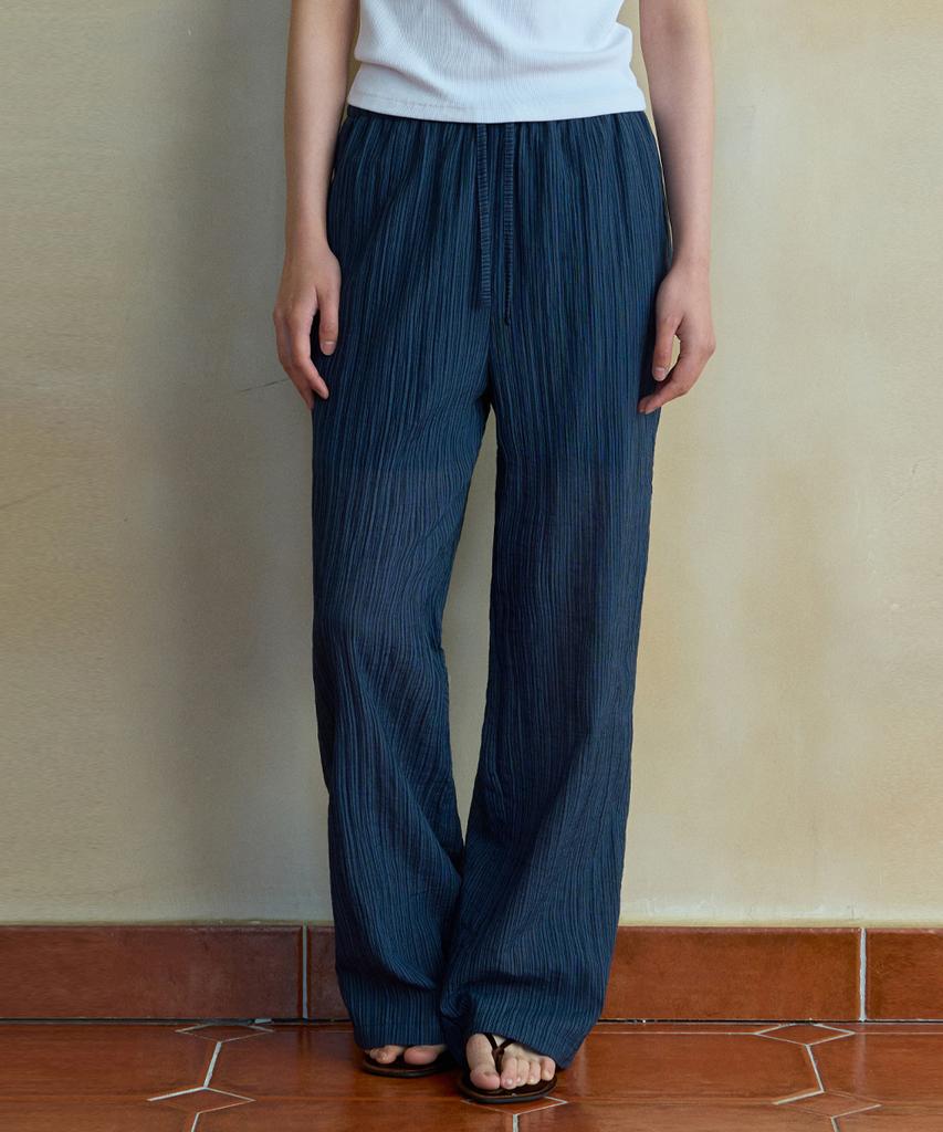 Wednesday Oasis For Woman Lilo Stripe Elastic Pants_Navy(Wb6Pt28)