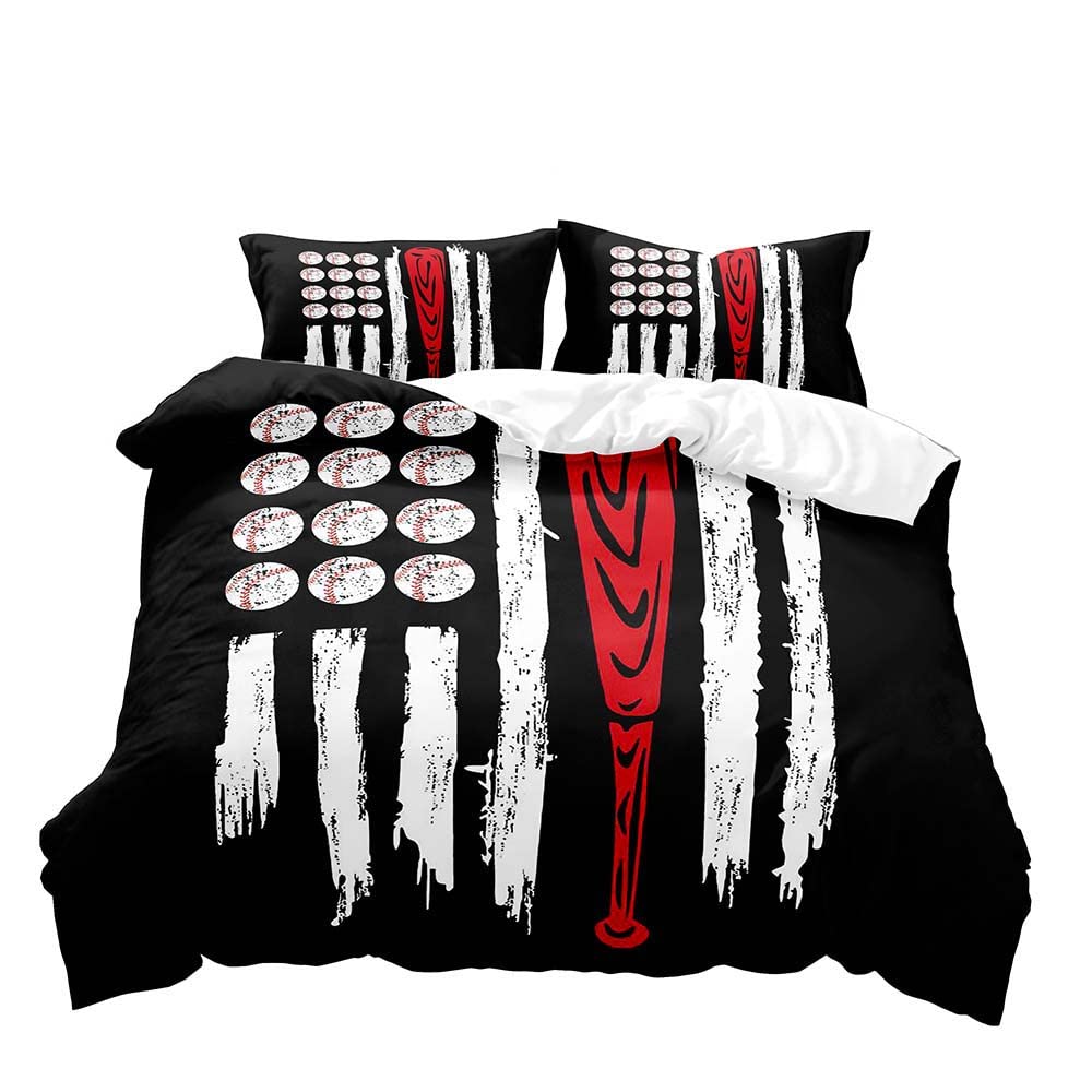 Set Copripiumino Football Americano, Set Biancheria da Letto Sportiva, Set Copripiumino Blu Navy, Regali Ispirazionali per Uomo Fidanzato Marito