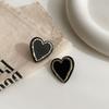 Korean ins retro niche black and white checkerboard earrings new personality temperament simple stud earrings wholesale women