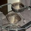 Square Acrylic Water Ripple Serving Dish