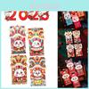 4pcs 2023 Year Of The Rabbit Mascot Red Packet Money Pouch Lucky Bag Kids Gift