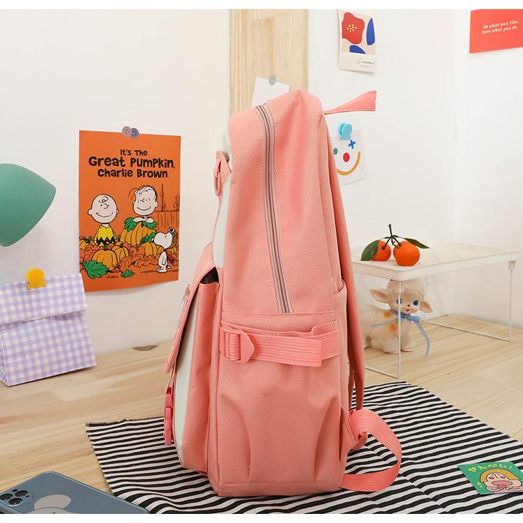 4 Pcs Set Pupil Schoolbags for Girls Grade 3 6 Lightweight Children Tutoring Bag Cute Cartoon Junior High School Teenager Girl Backpack