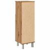 Modern Bathroom Organizer with Door Storage with Open Storage with Partition, 30x30x95 Cm