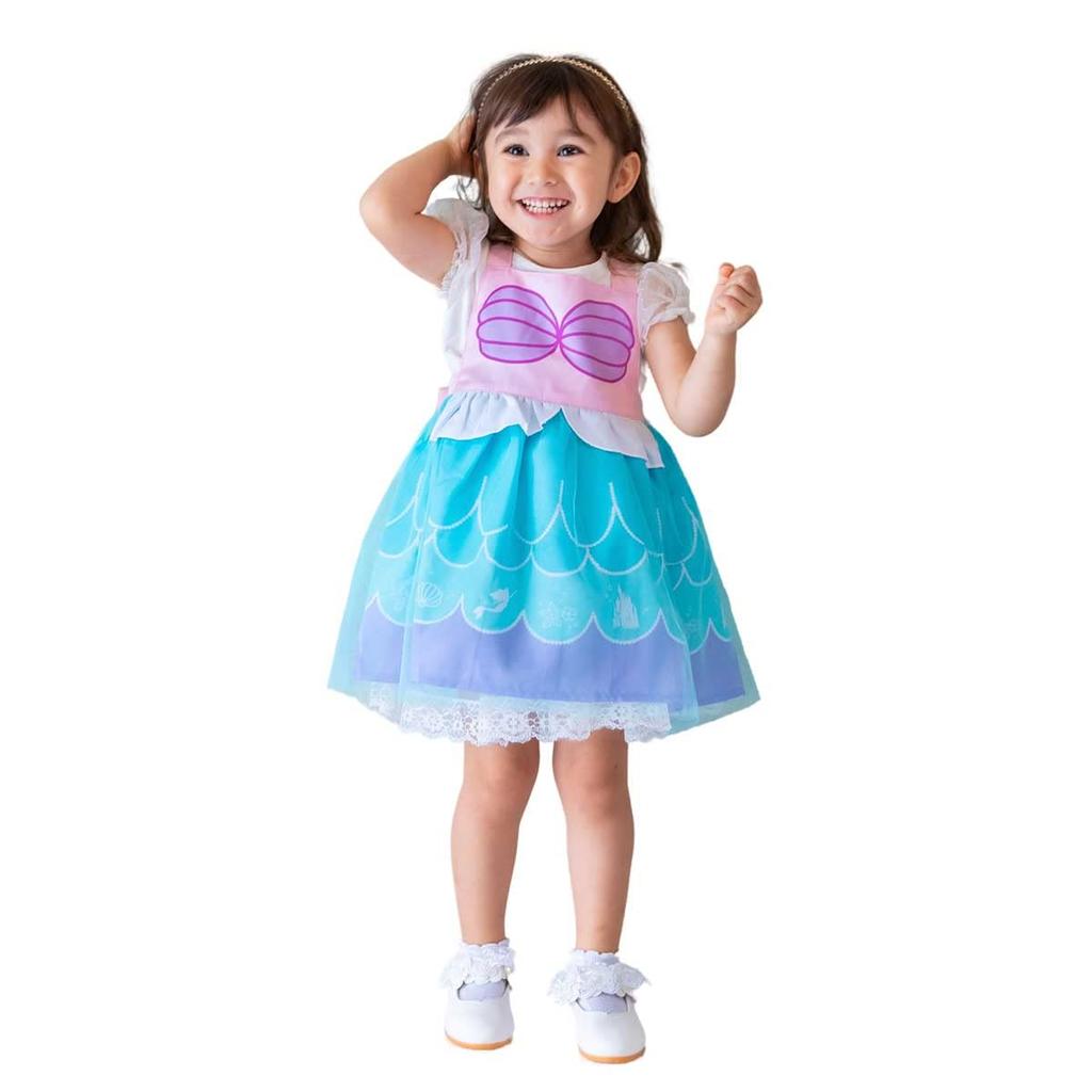 monoii Princess Apron Dress for Ariel Mermaid Apron Dress for Princess Halloween Cosplay E0146 Kids, Dress, Kids' One-Piece Girls, Dress, Costume,