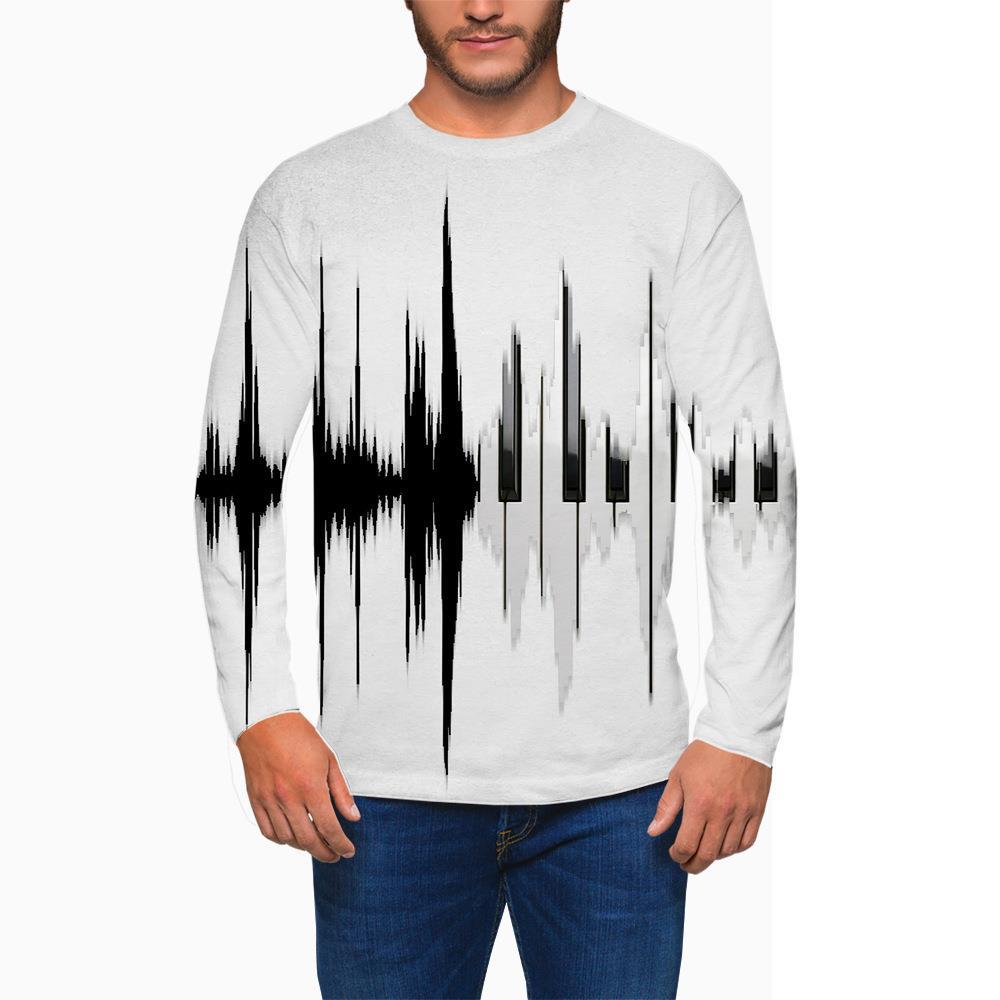 Autumn Fashion Men's T-shirt 3D Print Graphic T Shirts Street Trend Hip Hop New Men's Clothing Long Sleeve Round Neck Y2K tops