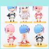 Entzückendes PVC Rem Figuren-Set Sechs Niedliche Q-Version Modelle Aus Re Zero Starting Life In Another World