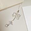 Stylish Heart Phone Charm Fashion Phone Lanyard Unique Bag Accessories Bowknot Phone Jewelry Suitable for Fashion Lover
