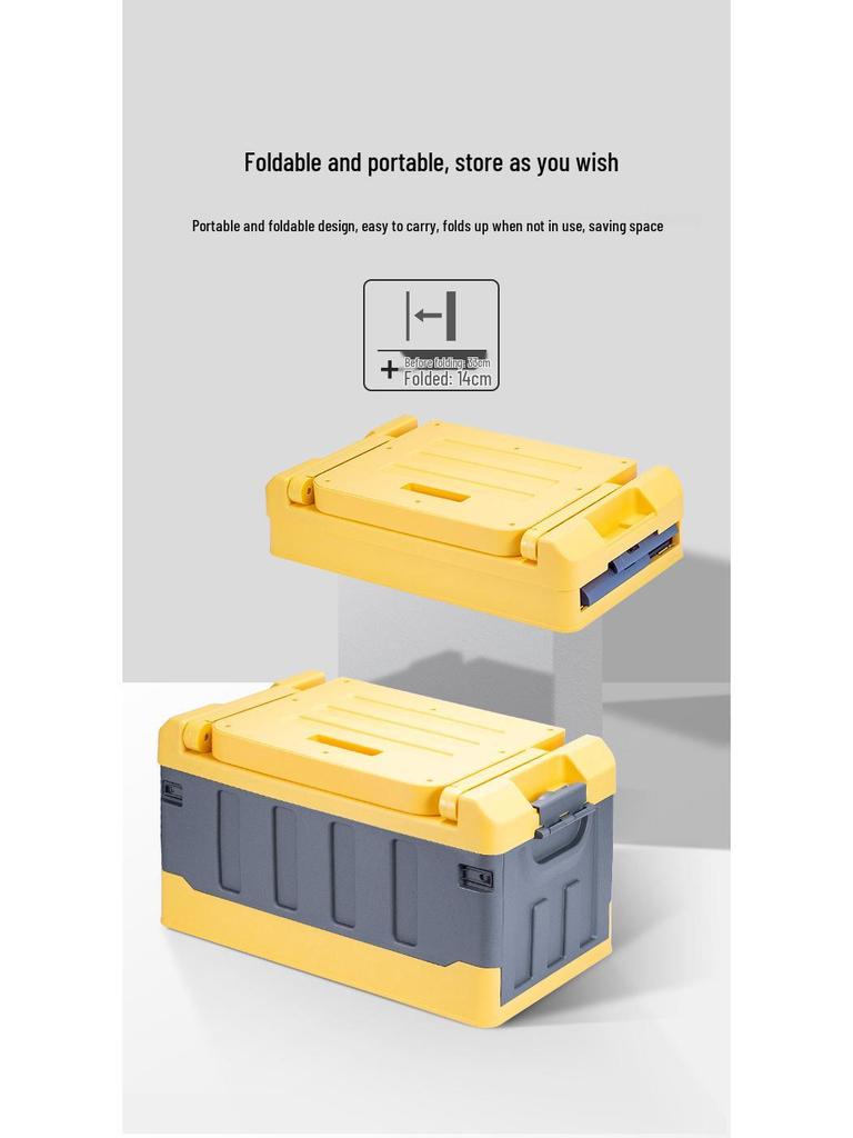 Outdoor Storage Trunk: Car-Mounted Organizer for Camping Supplies