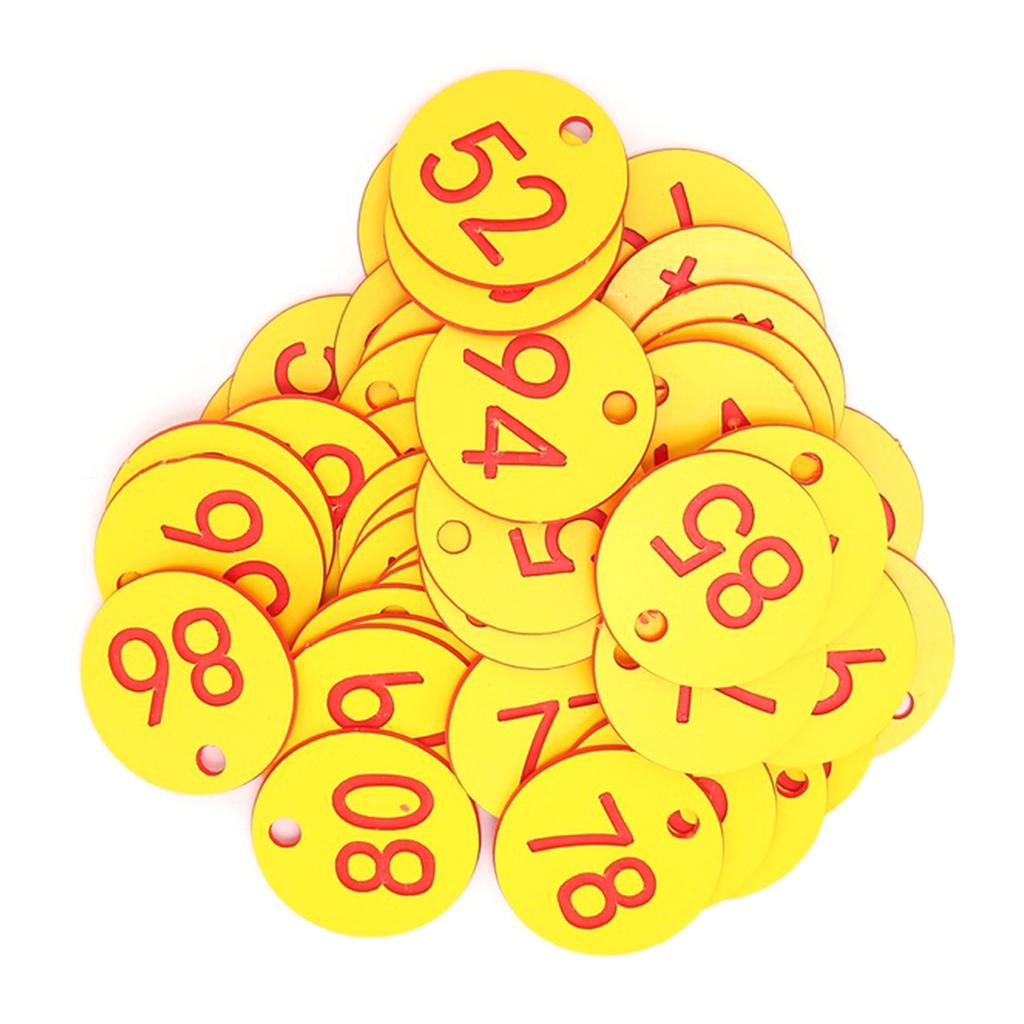 Single Side Number Label Tags Document Classification Luggage Identification Tag