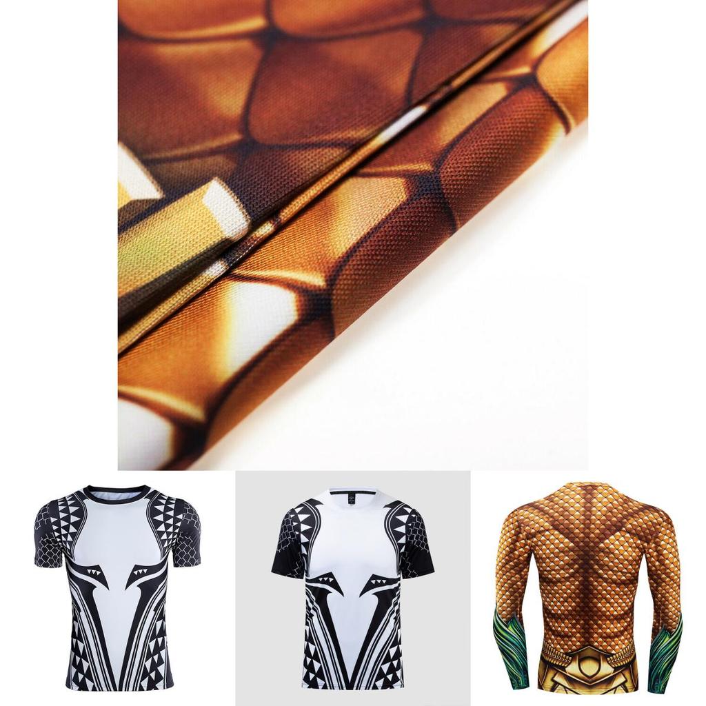 3d Printed Men's Gym Tights Sport Compression T-shirt With O-neck**