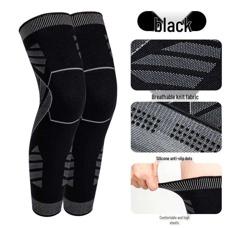 

Thermal Sports Knee Guards: Non-Slip, Joint Protection for Cycling, Basketball, Fitness XL single чёрный