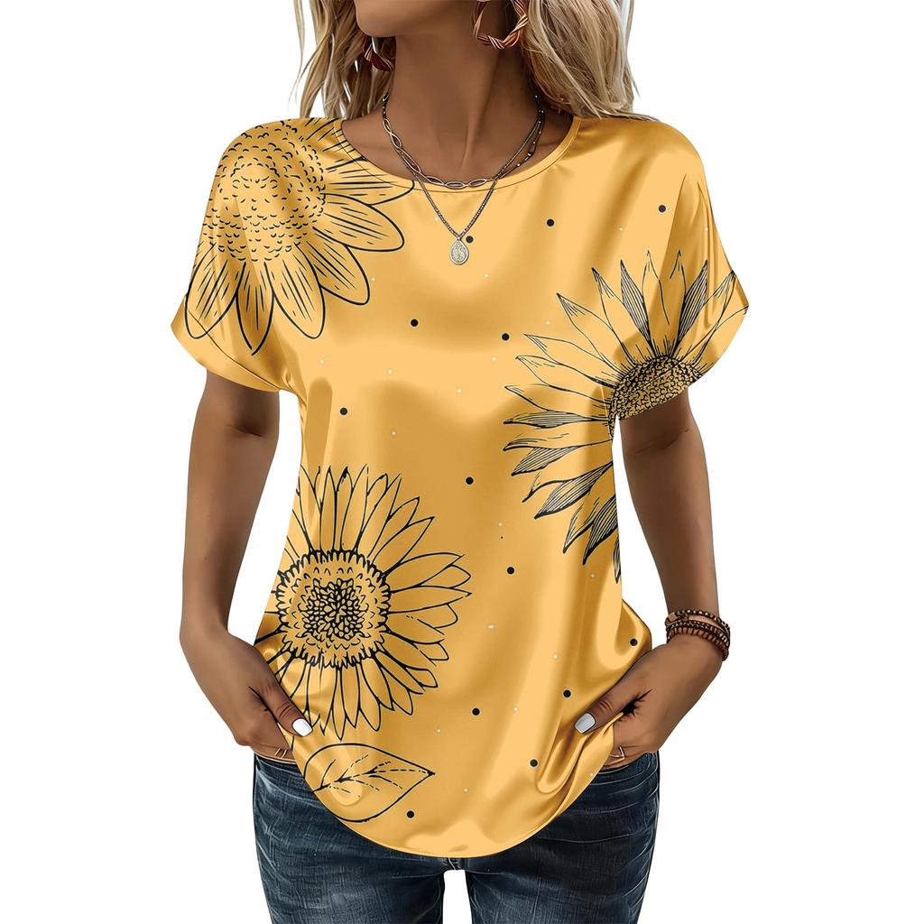 Women's Fashionable Casual Vintage Printed Top