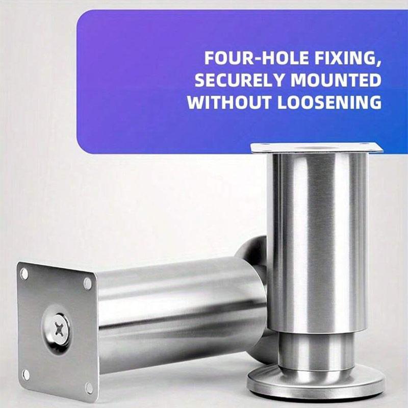 4Pcs Adjustable Metal Furniture Legs Stainless Steel Sofa Feet Couch Leg Replacement Cabinet Legs Durable Furniture Accessories