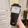 600ml 750ml 900ml Coffee Cup Thermal Vacuum Mug Stainless Steel Non-slip Leak-Proof Thermos Insulated Cup Milk Tea Water Bottle