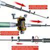 Pocket Ice Fishing Rod & Reel Combo Set Pen Shape Telescopic Portable Complete Kit for River Lake Winter Fishing Outdoors 260319