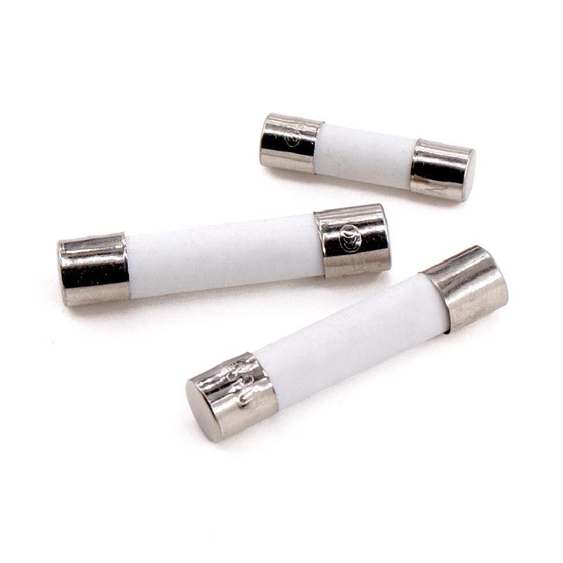 Fast Blow Tube Fuses 250V 0.5A 1A 2A 3A 4A 5A 6A 6.3A 8A 10A 15A 20A 25A 30A AMP Fuse Ceramic Fusible 5×20mm 6×30mm