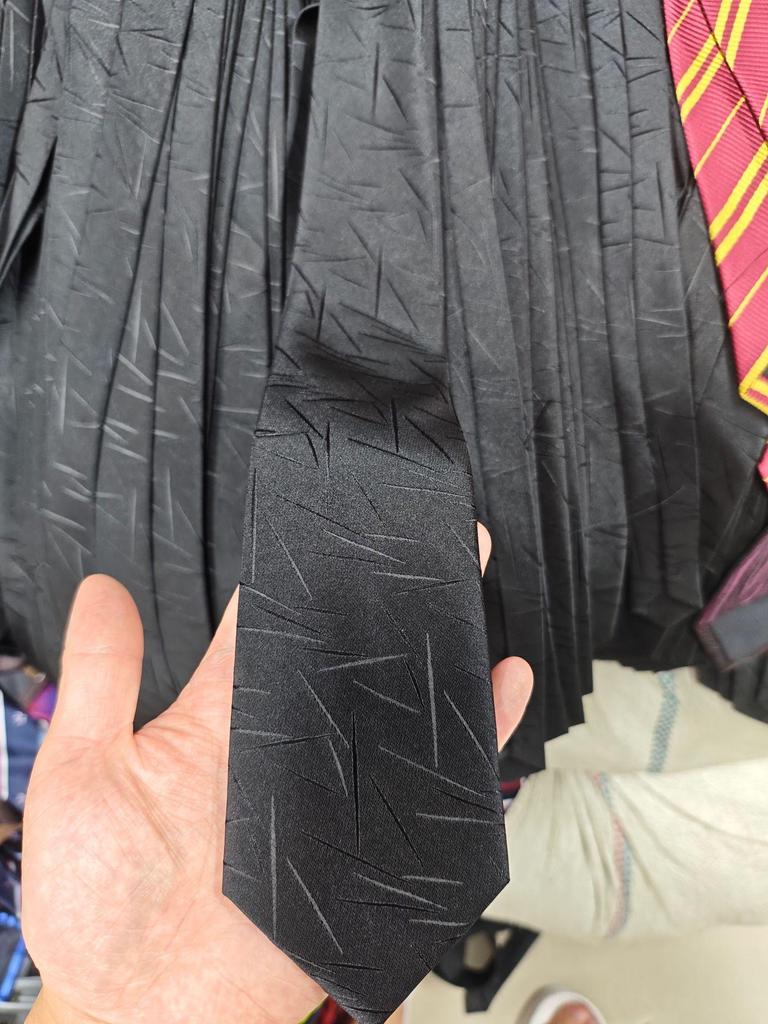 Unisex Japanese Academic Style Striped Tie In Coffee Khaki Brown for Students