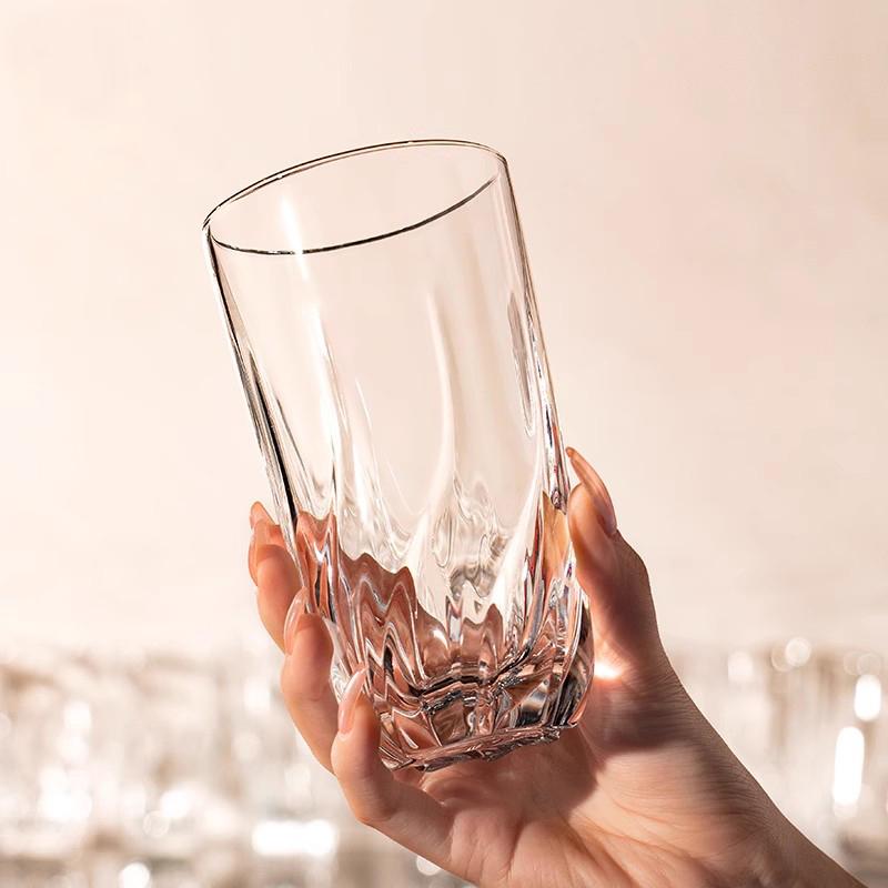 320ml/370ml Modernes Whiskeyglas Cocktail Brandy Tequila Gläser Eiskaffee Tasse Haushalt Geschnitztes Weinglas Teetasse Trinkgeschirr