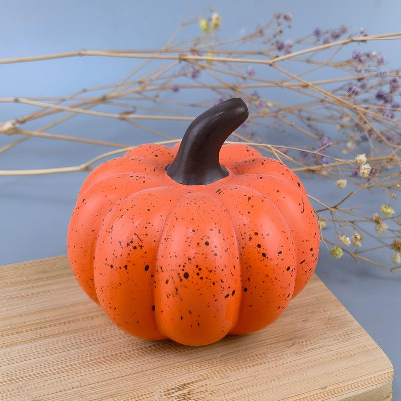 Harvest Festival Thanksgiving Ceramic Pumpkin Boys and Girls Desktop Window Photo Scene Decorations Holiday Gifts