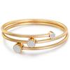 New Arrival Fashion Cable Wire Bracelet for Women High Quality Stainless Steel Crystal Charm Bracelets Bangles for Women