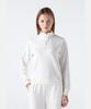Descente Women'S Shirred Embossed Half-Zip Sweatshirt Ivory (Sp322Uan89)