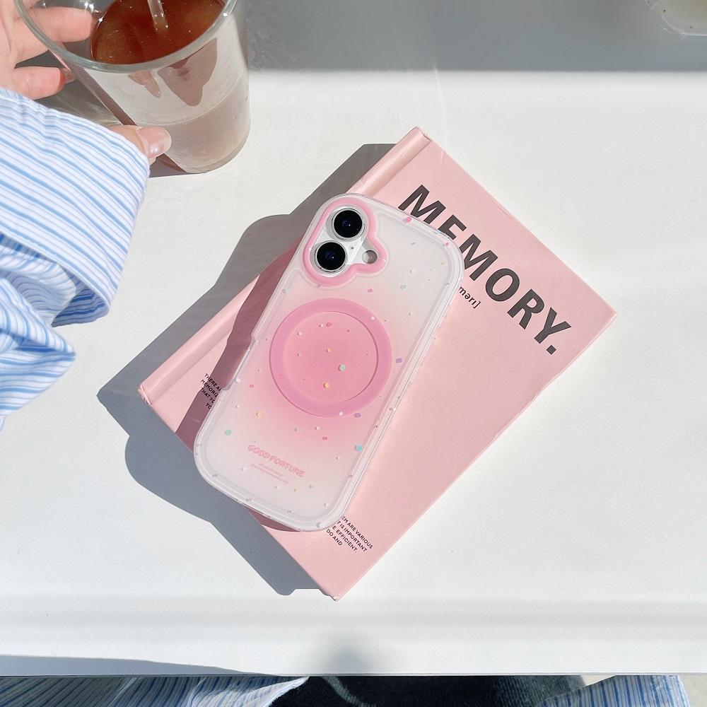 Korean Cute For Magsafe Splashed Ink Phone Case For iPhone 17 16 15 14 13 Pro Max Anti-Fall Shockproof Protective Soft Cover