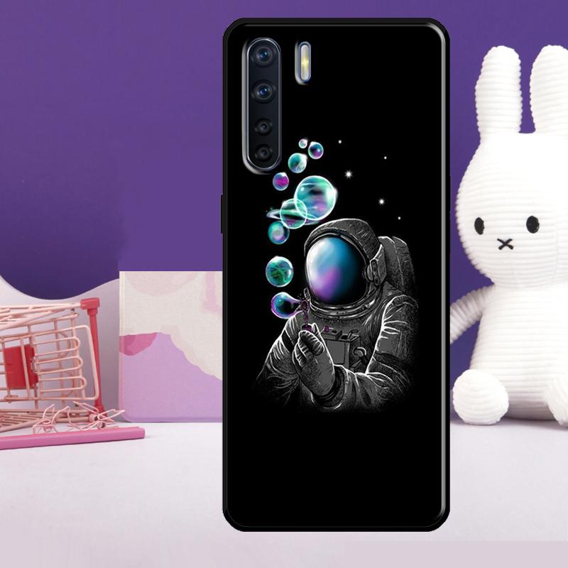 Astronaut Balloons Stars Space Case For Oppo A57 A77 A76 A16 A96 A17 A18 A60 A80 A40 A38 A58 A78 A98 A94 A74 A54 A15 A5 Pro