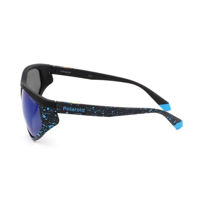 Lunettes De Soleil - Polaroid - Wayfarer 7033/S - Noir/Bleu - Protection UV400 - Unisexe