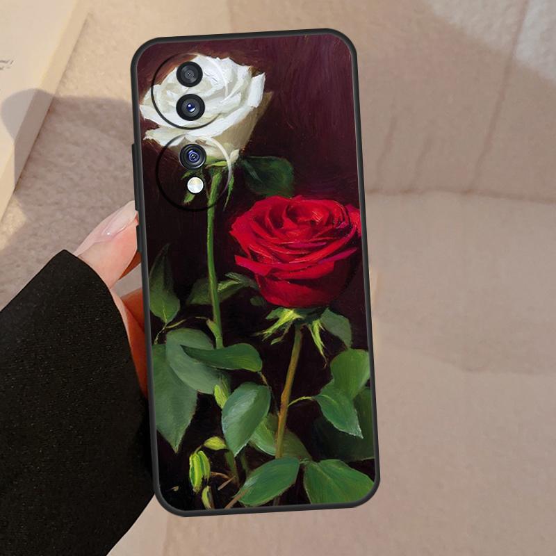 Rose Flower Floral For Honor Magic V5 5 6 7 Pro Case For Honor X9a X9b X9c X8a X8b 50 70 90 200 400 Lite Cover