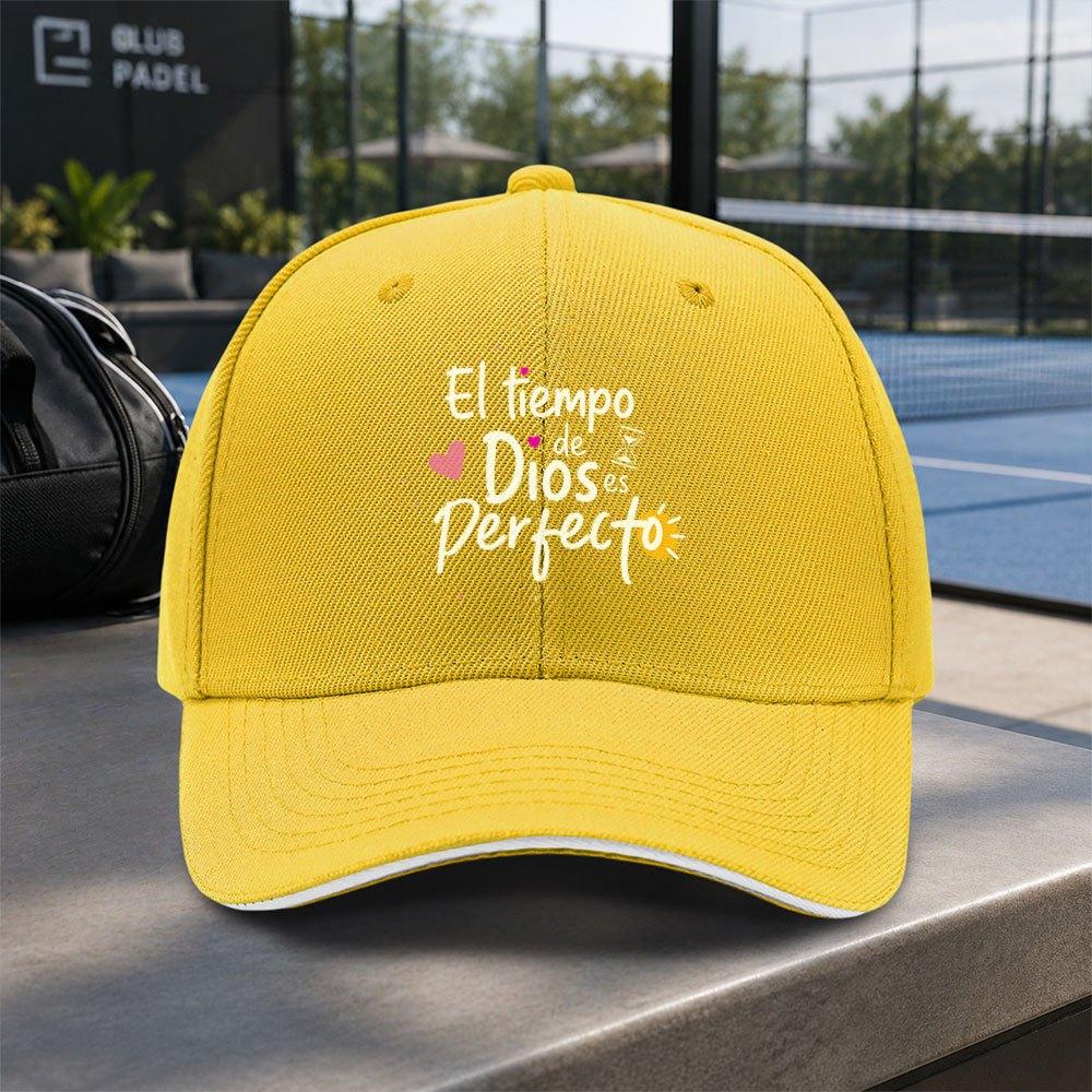 Pc Spanish Inspirational Quote Adjustable Sandwich Baseball Cap Fashionable Versatile Couple Hat Duckbill Cap Suitable for Out