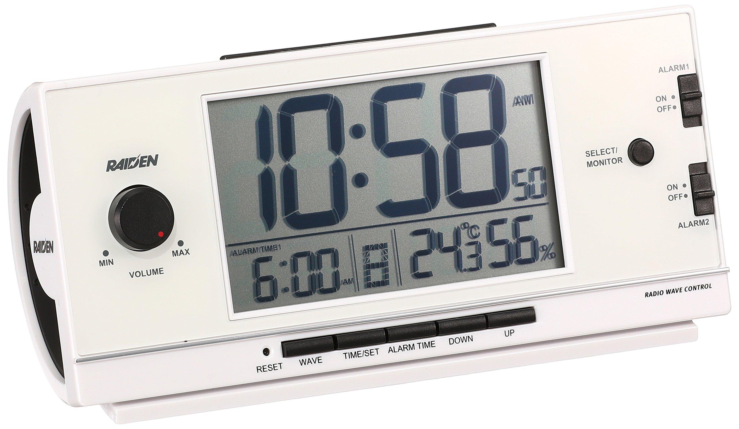 

Seiko Clock Alarm Clock Radio Digital Loud Volume PYXIS RAIDEN White Pearl NR534W SEIKO