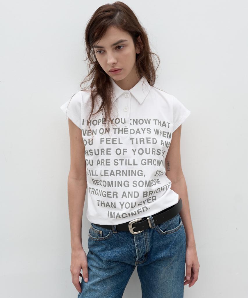 Seolan Hope You Logo Collar T-Shirt_3Colors
