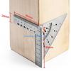 Y5GD Stainless Steel Square Ruler Standard Ruler for Woodworking Measure