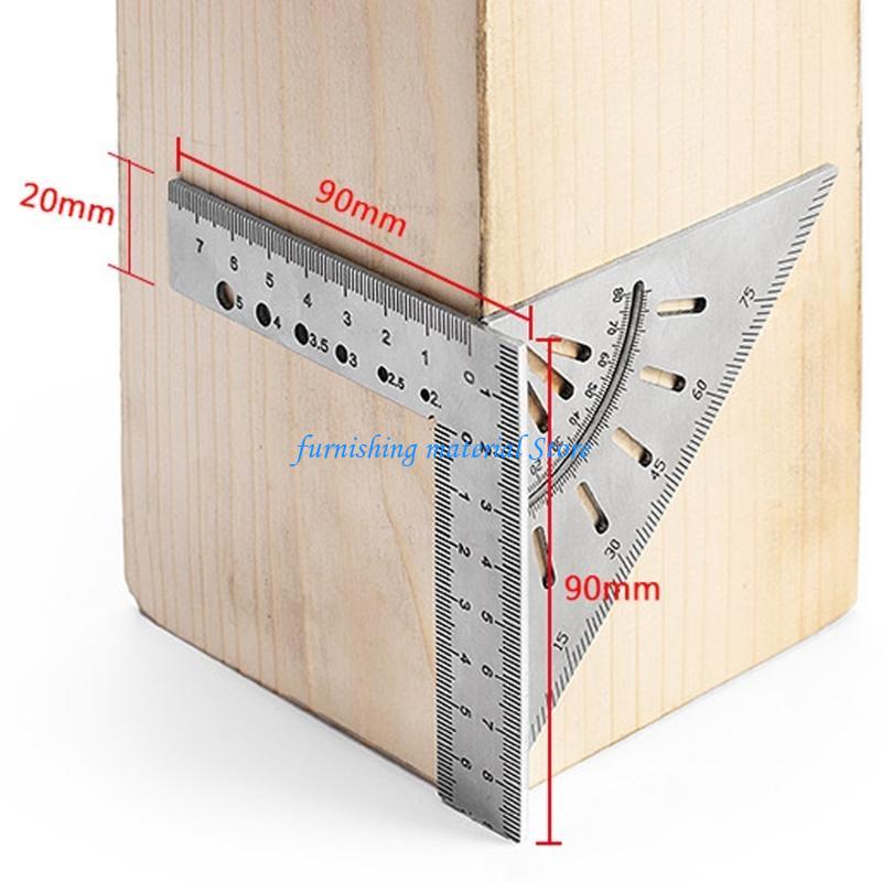 Y5GD Stainless Steel Square Ruler Standard Ruler for Woodworking Measure