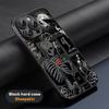 Cool Hip-hop Skull Logo Poster Phone Case For iPhone 16 15 14 13 12 11 Plus Pro Max Limited Black Hard Case Sheepskin
