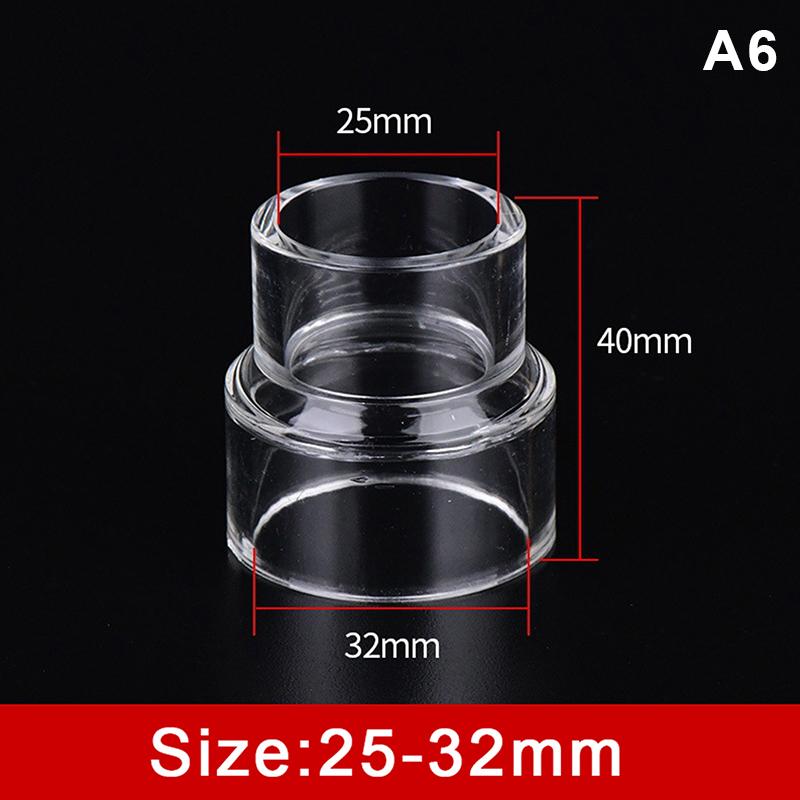 Clear Acrylic Pipe Variable Diameter Direct Connectors Water Tube Fittings Aquarium Fish Tank Garden Irrigation Accessories