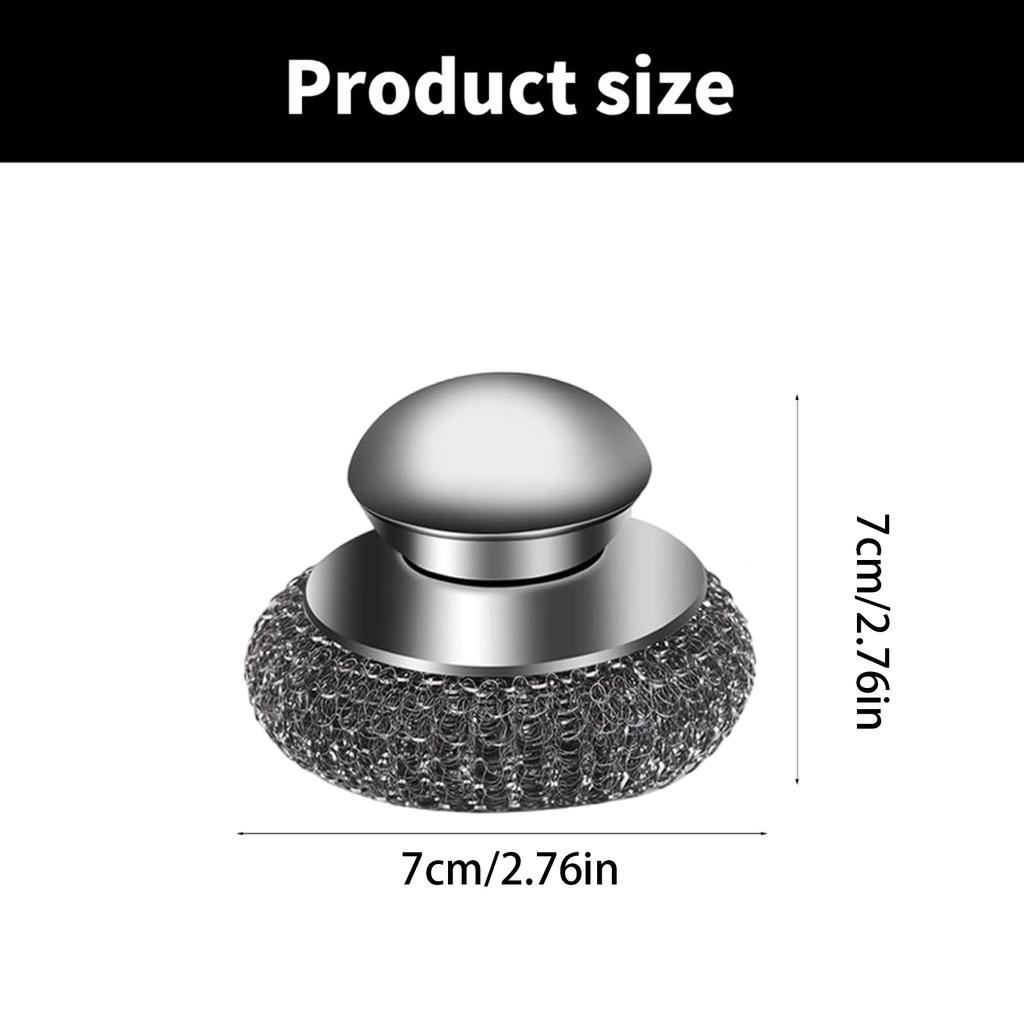 Heavy Duty Steel Wool Scrubber Scouring Pad for Cleaning Sinks, Cookware, and Kitchen Surfaces Cleaning Pad 1set